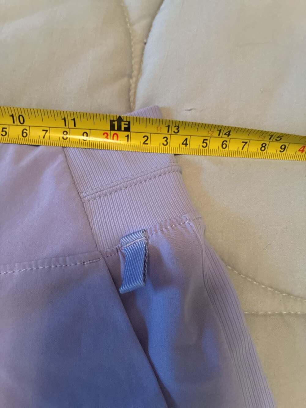 Athleta Brooklyn Short Light Blue Ribbed Waistband Sz 0 A670 - Picture 8 of 10